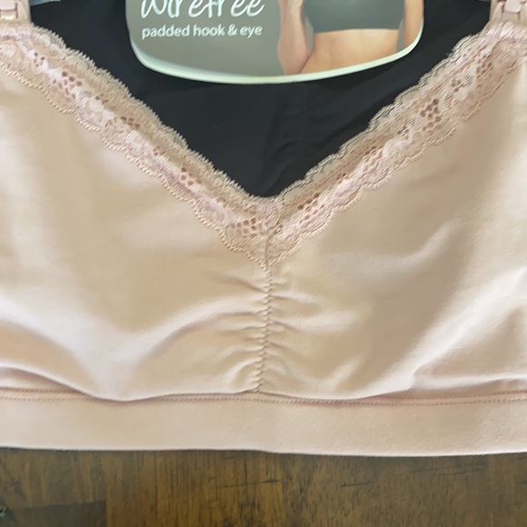 Maternity Cotton Lace Trim Bra, 2 Pack - Picture 7 of 10